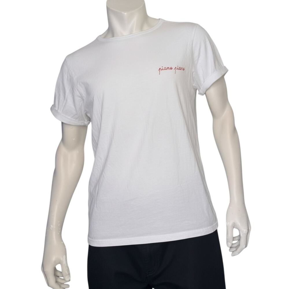 Maison Labiche Paris Piano Piano Embroidered White Organic